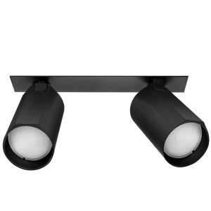 Lampa sufitowa wpuszczana BORA KJ2104 2xGU10 czarny - 1614 DomenoLED