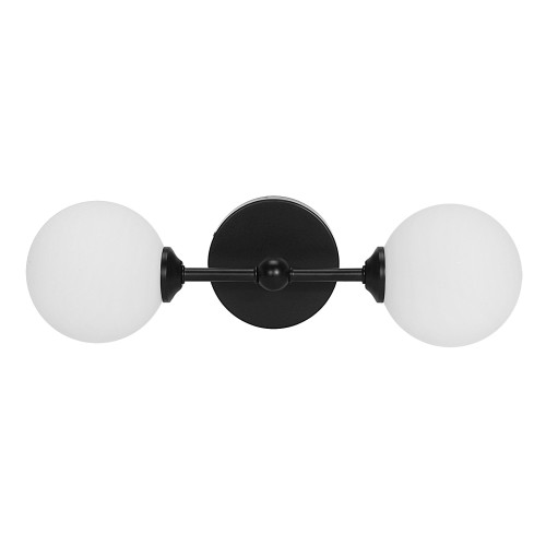 Kinkiet Ścienny AM205 2xG9 Czarny GARDA - 1243 DomenoLED