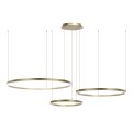 Złota Lampa wisząca okręgi 116W złota AZ134 MONZA - 1237 DomenoLED