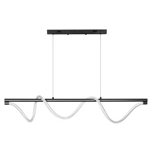 Lampa wisząca Serpente DDXZ003 55W czarna - wężyk splot - 1157 DomenoLED