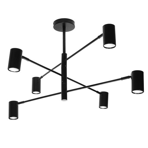 Lampa 6 x spot GU10 DD-40 czarna SIENA - 1118 DomenoLED