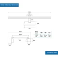 Kinkiet LED łazienkowy120cm 22W czarny 4000K UNO-BH-003 IP44 - 1087 DomenoLED