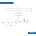 Kinkiet łazienkowy Slim chrom 80cm 18W 4000K UNO-BH-002 - 1054 DomenoLED