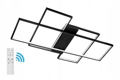 Lampa Led ring 123W czarna + Pilot ROMA - 544 DomenoLED