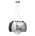 Lampa Szklana Stalowy drobne korale 40cm - 513 DomenoLED