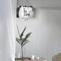 Lampa Szklana Stalowy drobne korale 40cm - 513 DomenoLED