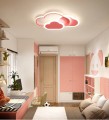LAMPA DZIECIĘCA LED SUFIT RÓŻOWE CHMURKI 58W + PILOT DL-I03 - 415 DomenoLED