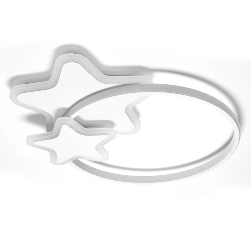 LAMPA DZIECIĘCA LED SUFIT BIAŁE GWIAZDKI 60W + PILOT DL-I05 - 416 DomenoLED