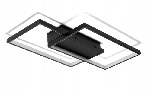 Lampa Dekoracyjna LED kolor czarny Modern 48W  + Pilot DL-A02 - 144 DomenoLED