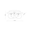 Lampa sufitowa LAVA Sabia 3xG9 11454 TK Lighting