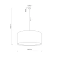 Lampa wisząca LARGO Czarny 3xE27 11486 TK Lighting