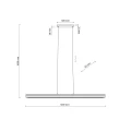 Lampa wisząca VIGA Czarny|Sosna Zintegrowany LED 11651 TK Lighting
