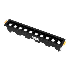 Lampa liniowa Led podtynkowa 20W 3000K czarna JDL-10T 588 DomenoLED
