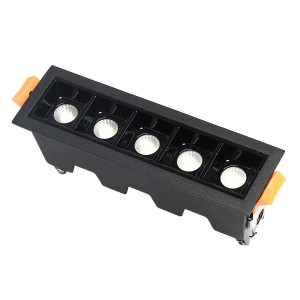 Lampa liniowa Led podtynkowa 10W 4000K czarna JDL-5T 581 DomenoLED