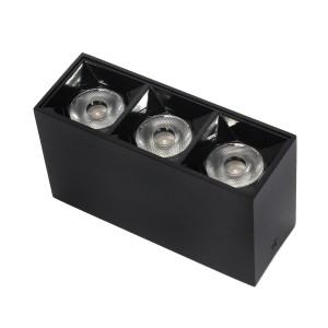 Lampa liniowa natynkowa 9w 3000K czarna JDL-6T 1057 DomenoLED