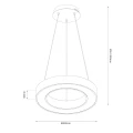 Lampa wisząca Union Gold 40W LED 3000-4000-6000K ML1867 Milagro