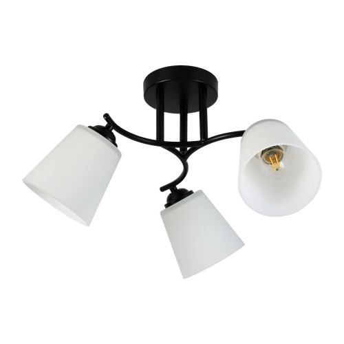 Lampa sufitowa Pafos Black 3xE27 ML2257 Milagro