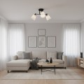 Lampa sufitowa Pafos Black 3xE27 ML2257 Milagro