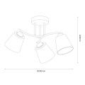 Lampa sufitowa Pafos 3xE27 ML2260 Milagro