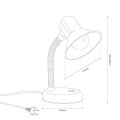 Lampka biurkowa Mentor Biały 1xE27 ML2569 Milagro