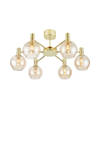 Lampa sufitowa AMBRA Bursztyn gwint 6xE14 109152 Markslojd