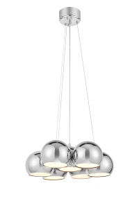 Lampa wisząca CUPOLO Chrom gwint 7xE14 109167 Markslojd