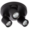 Plafon Pointa czarny 3xGU10 LP-6398/3C Round BK Light Prestige