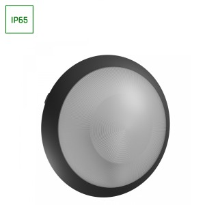 Plafon hermetyczny wodoszczelny IP65 1xE27 czarny okrągły 30cm czujnik ruchu