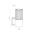 RIBO GRAY KINKIET IP54 1XE27 11506 TK Lighting