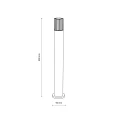 RIBO GRAY LAMPA PODŁOGOWA IP54 1XE27 16172 TK Lighting