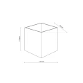 CUBE GRAY KINKIET LED IP 54 18086 TK Lighting