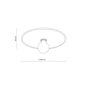 CALMA SABIA RAFIA PLAFON 380 1XE27 11350 TK Lighting