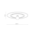 CALMA SABIA RAFIA PLAFON 600 1XE27 11351 TK Lighting