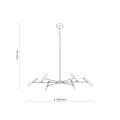NIVA BLACK LAMPA WISZĄCA LED 30W 18223 TK Lighting