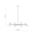 NIVA BLACK LAMPA WISZĄCA LED 40W 18224 TK Lighting