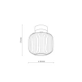 SALVIA BROWN LAMPA SUFITOWA 1XE14 11358 TK Lighting