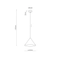 CONO S SALMON LAMPA WISZĄCA 1XE27 11383 TK Lighting