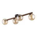 ESTERA WOOD ORZECH BURSZTYN LAMPA SUFITOWA 4XG9 11094 TK Lighting