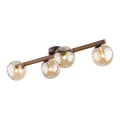 ESTERA WOOD ORZECH BURSZTYN LAMPA SUFITOWA 4XG9 11094 TK Lighting