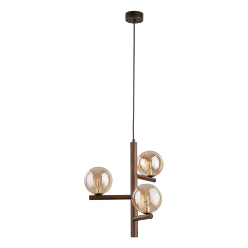 ESTERA WOOD ORZECH BURSZTYN LAMPA WISZACA 3XG9 11095 TK Lighting