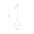 CONO M SALMON LAMPA WISZĄCA 1XE27 11384 TK Lighting