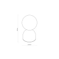 MIKI PISTACIO BIG LAMPKA NOCNA 1XE27 11430 TK Lighting