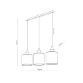 AMURA SABIA LAMPA WISZĄCA 3XE27 11439 TK Lighting