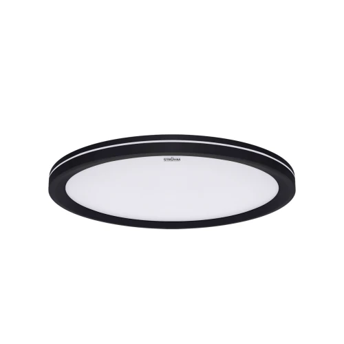 Plafon okrągły AMADEUS LED C 18W czarny, barwa zmienna CCT, średnica 23cm