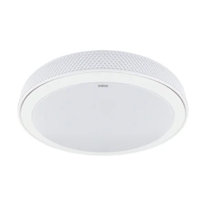 Plafon okrągły biały RATAN LED 24W, barwa zmienna CCT, średnica 39,5cm