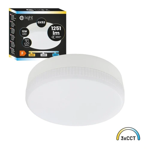 Żarówka Led Gx53 12W 1251lm 3CCT EKZA2464 Eko-Light