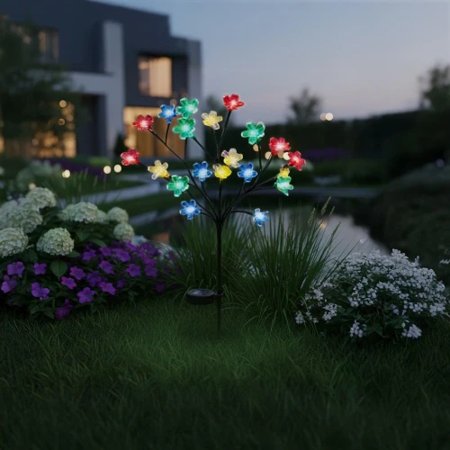 Lampka Solarna Tree 84cm RGB+3000K IP44 EKO2497 Eko-Light