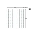 Kurtyna Okienna Girlanda Mery 300 LED USB Zimna 9000K EKG2681 Eko-Light