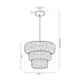 Lampa wisząca Tulum 1xE27 ML2586 Milagro