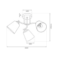 Lampa sufitowa PAFOS GOLD 3xE27 ML2765 Milagro